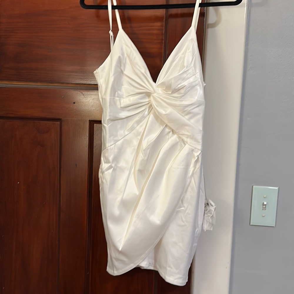 Lulus new with tags satin twist tight dress